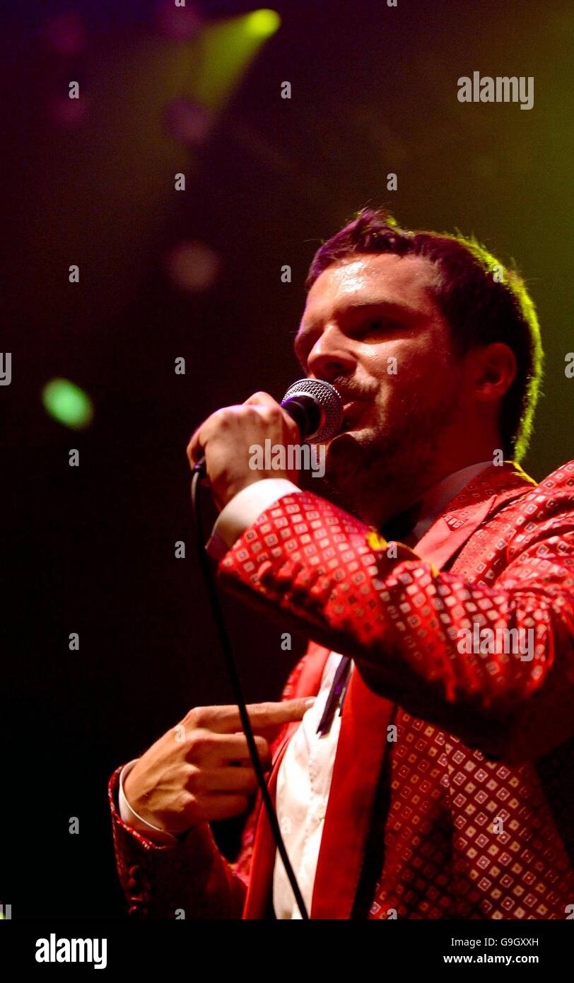 Brandon Flowers of The Killers performs in concert at the Empress