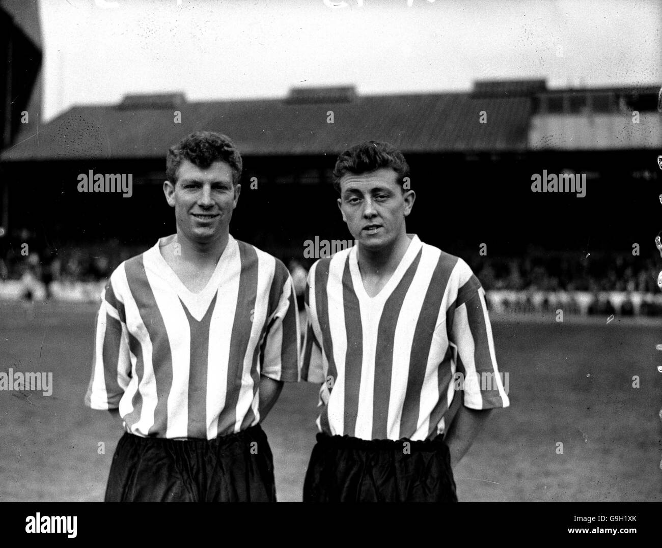 (L-R) Colin Grainger and Harold Clark, Sunderland Stock Photo