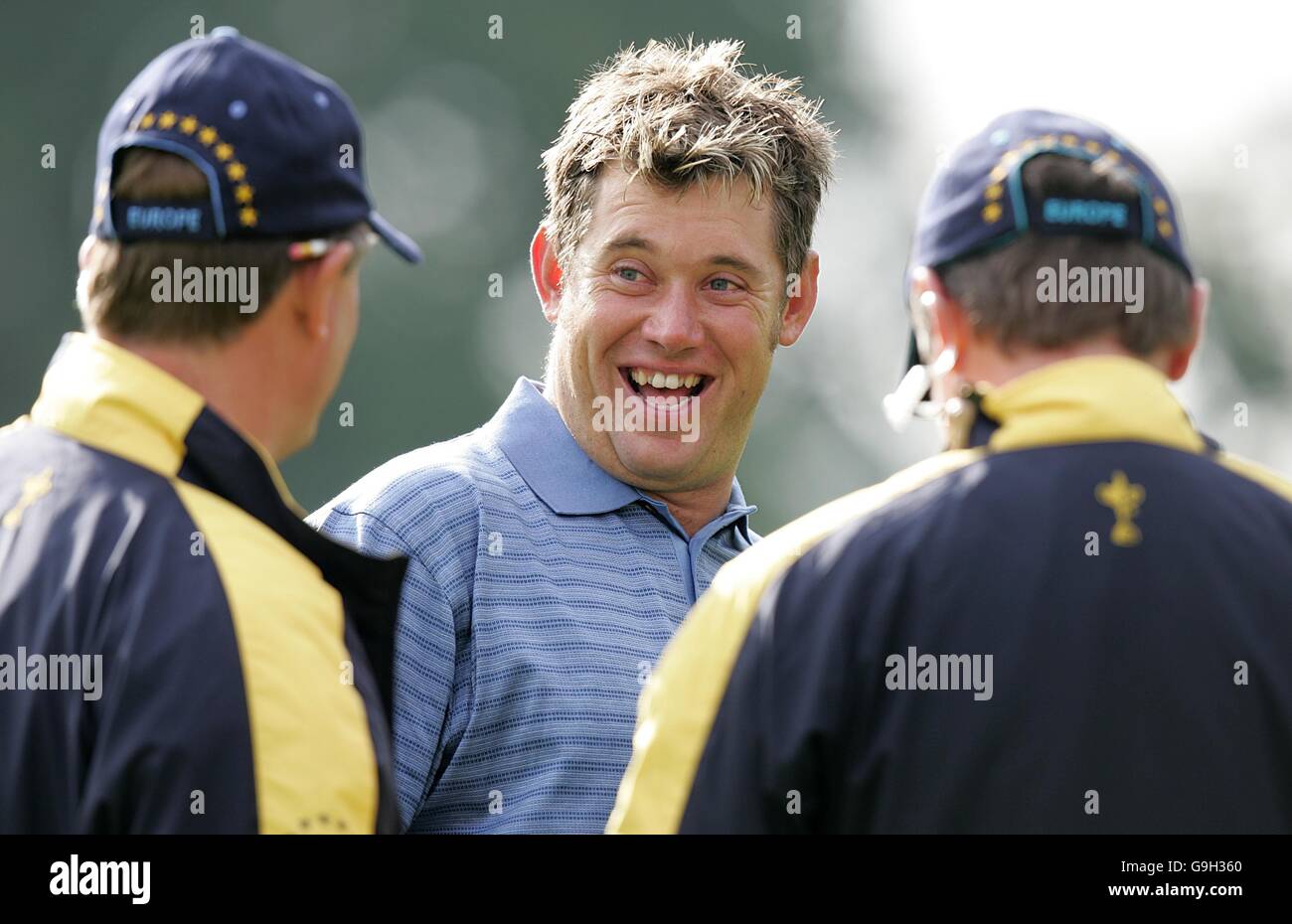 Golf - 36th Ryder Cup - Practice - The K Club. Lee Westwood, Europe Ryder Cup Team. Stock Photo