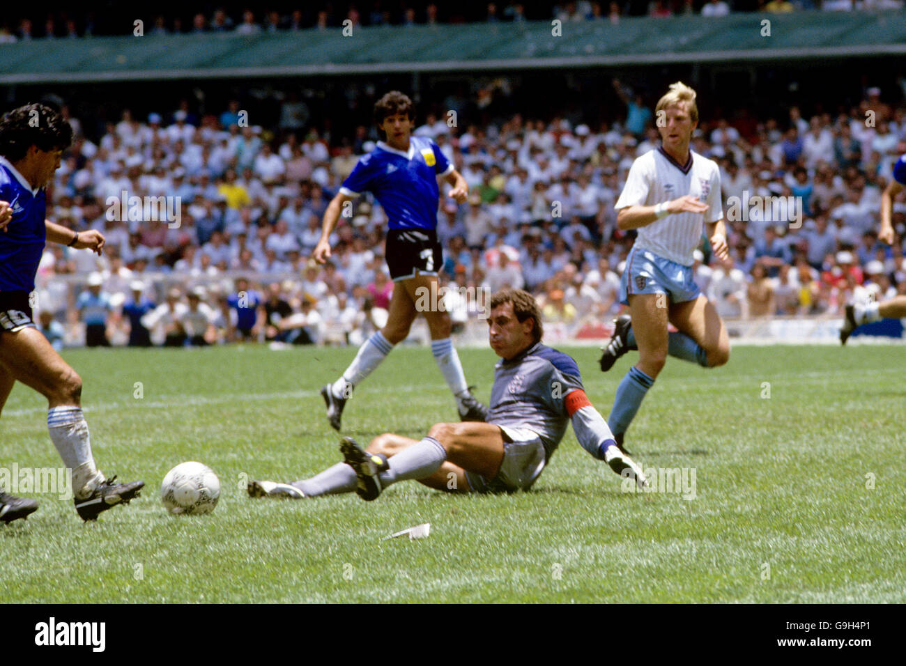 Soccer - World Cup Mexico 1986 - Quarter Final - Argentina v England Stock Photo