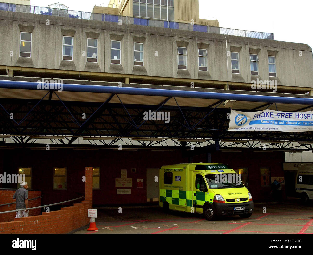 General view of the Leicester Royal Infirmaryone of the three hospitals where a superbug has claimed the lives of 49 people in the last eight months, a health chief said today. Stock Photo