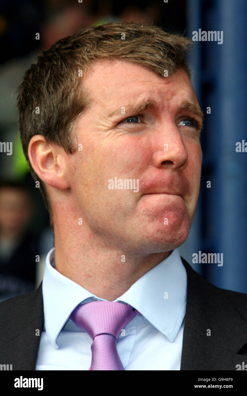Stockport County's manager Jim Gannon Stock Photo Alamy