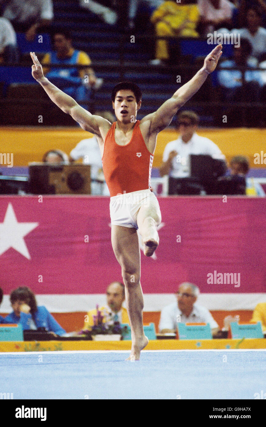 Gymnastics - Los Angeles Olympic Games 1984 - Floor Exercise. Li Ning ...