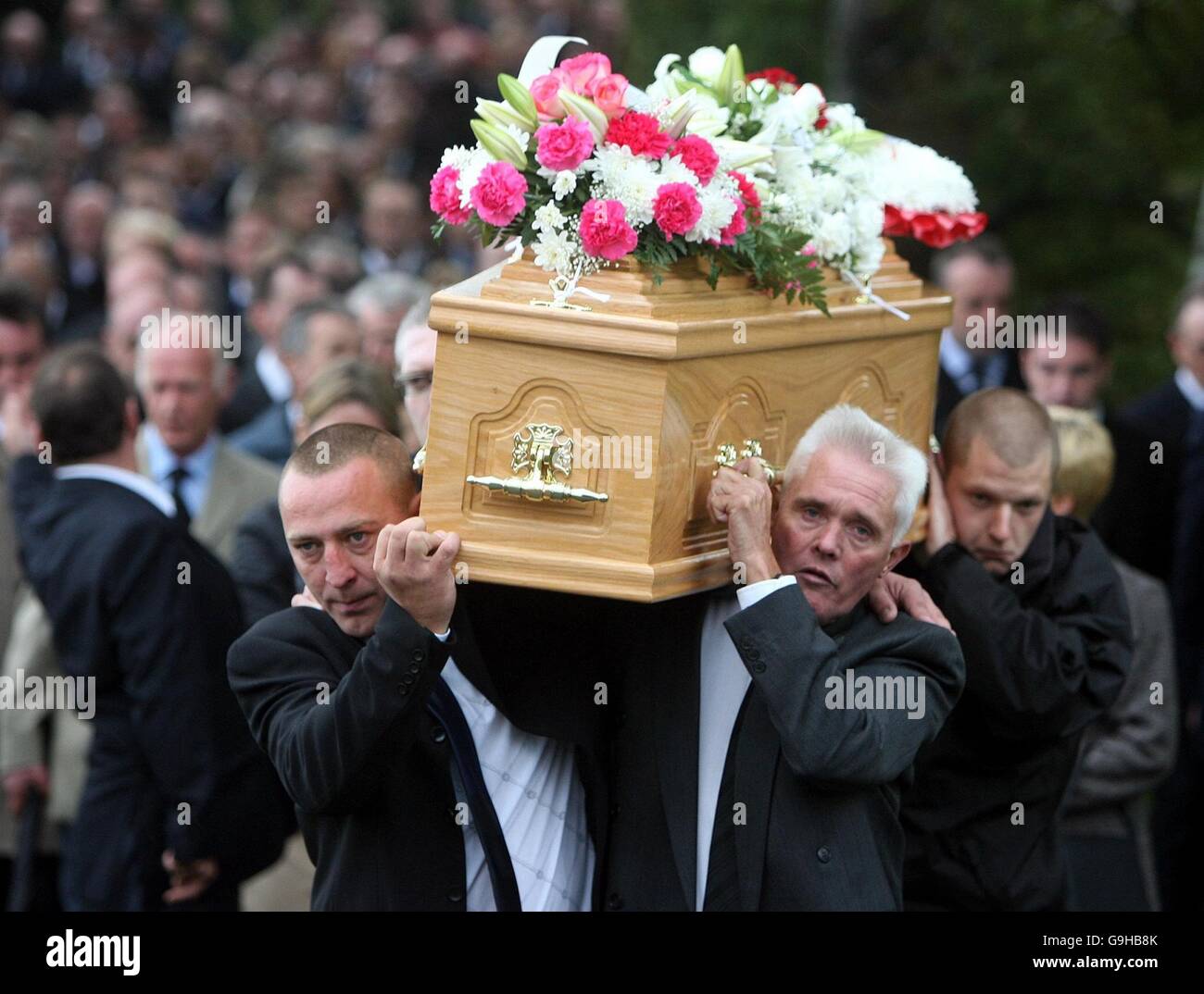 Darran Lindsay funeral Stock Photo Alamy