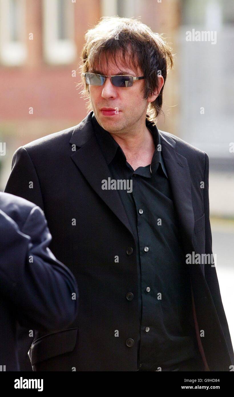 The lead singer of echo and the bunnymen hi-res stock photography