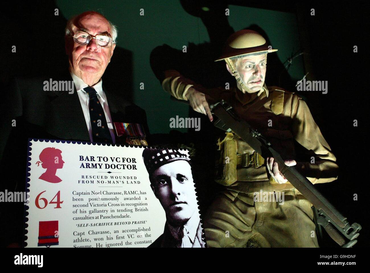 Victoria Cross stamps Stock Photo