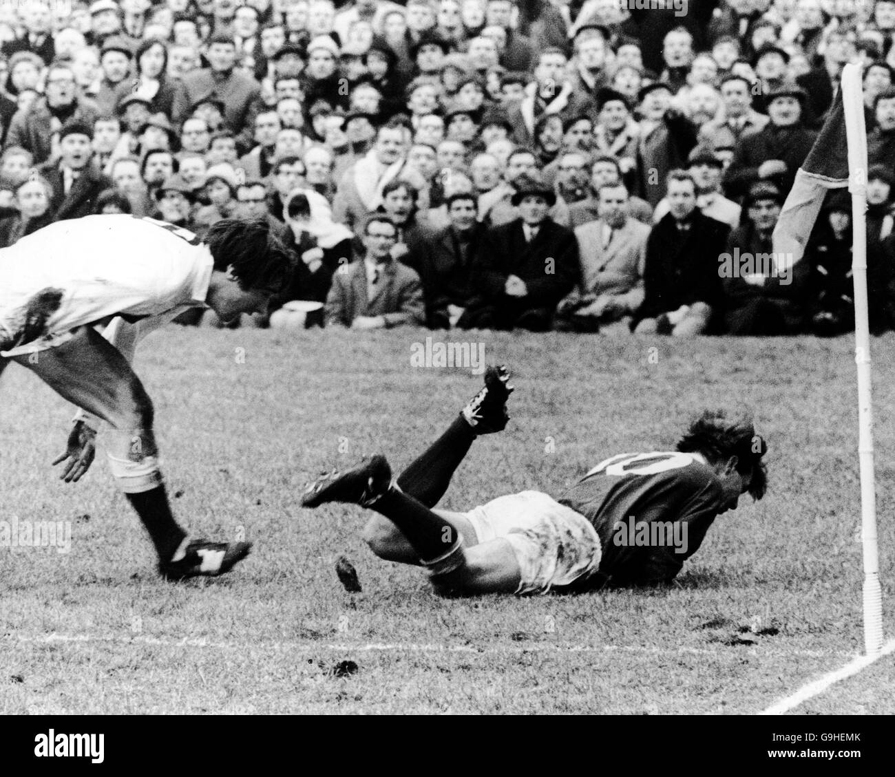 Mike Rayer of Wales in action against England during a Five