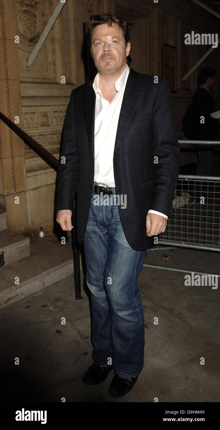 Eddie Izzard arrives for The Secret Policeman's Ball concert - which launches Amnesty International's 'Protect The Human Week' - at The Royal Albert Hall in London. Stock Photo