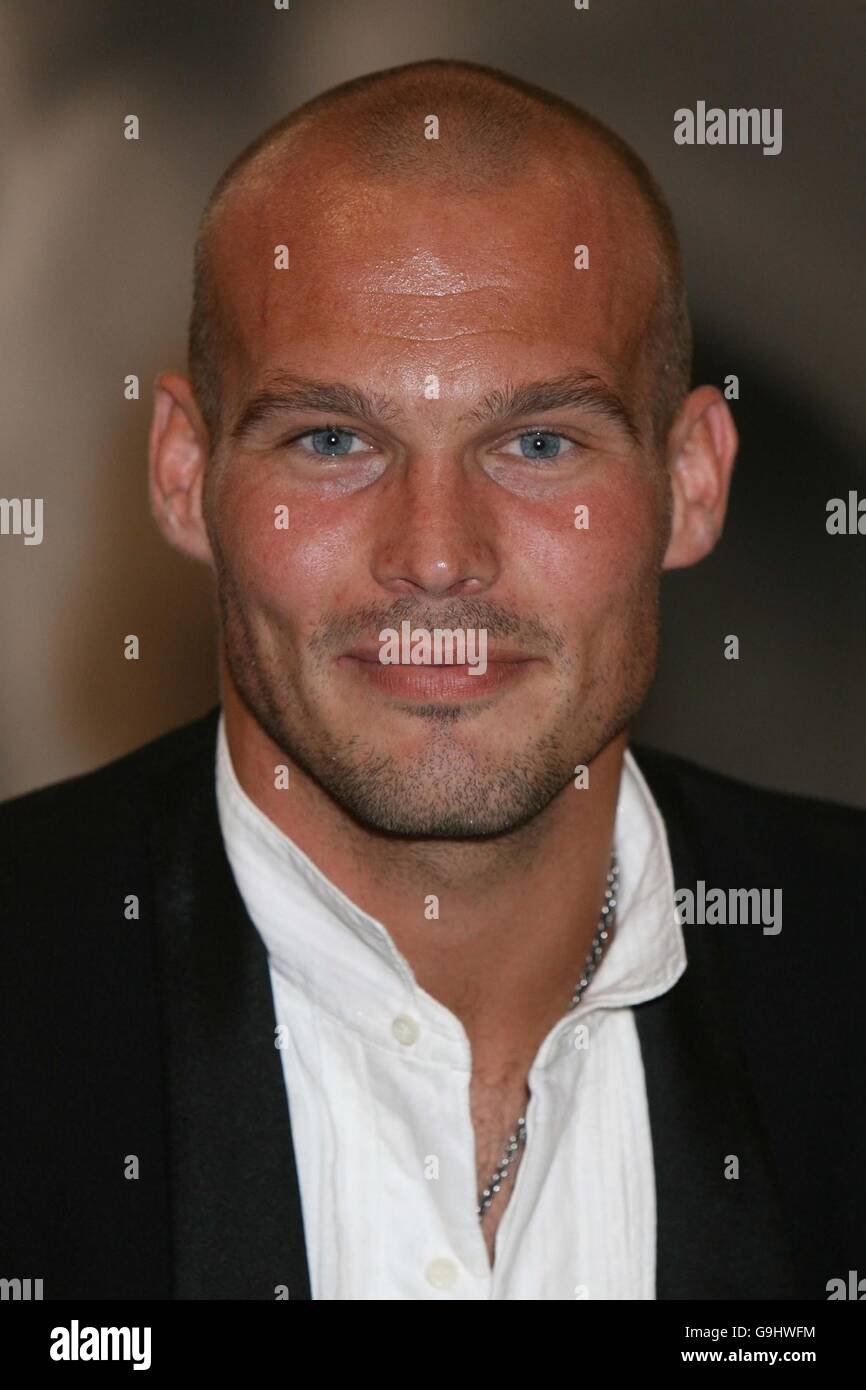 Freddie Ljungberg in a photocall for Calvin Klein (for whom he models), at the House of Fraser, central London. Stock Photo