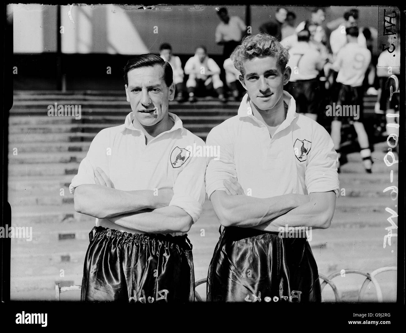 Tottenham hotspurs george robb l and john brooks r hi-res stock ...