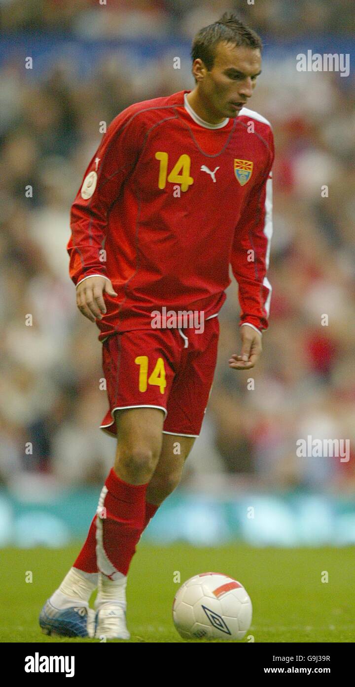 Soccer - UEFA European Championship 2008 Qualifying - Group E - England v Macedonia - Old Trafford Stock Photo