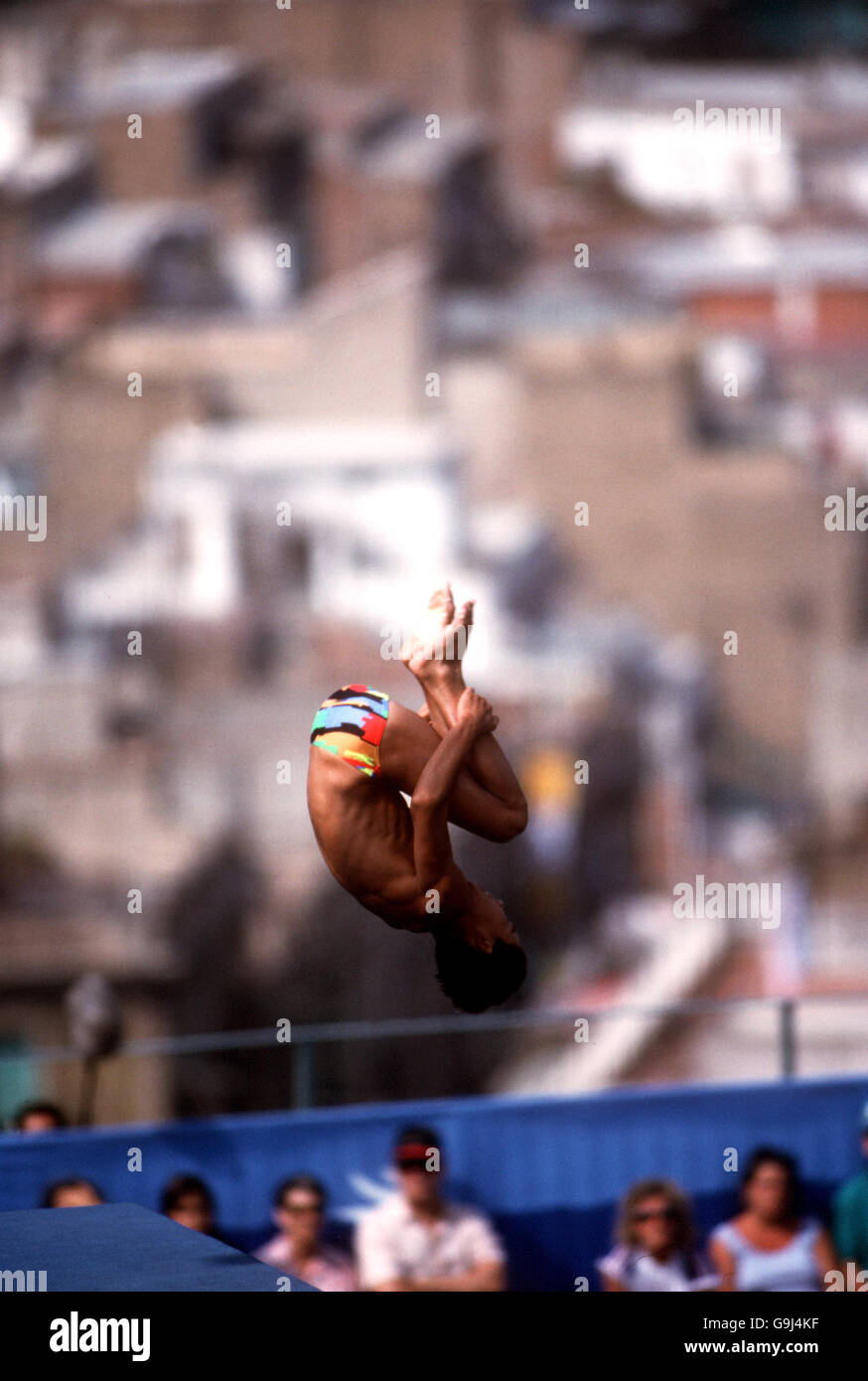 Olympics Barcelona Diving Stock Photo Alamy