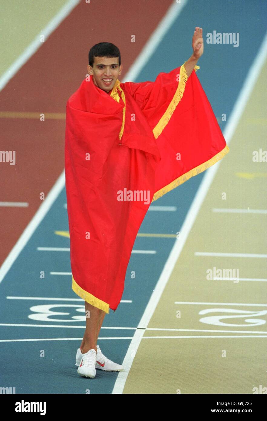 Athletics IAAF World Indoor Championships 2001 Lisbon Stock Photo