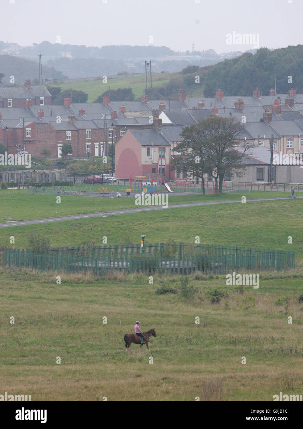 The area of land that used to be easington colliery hires stock