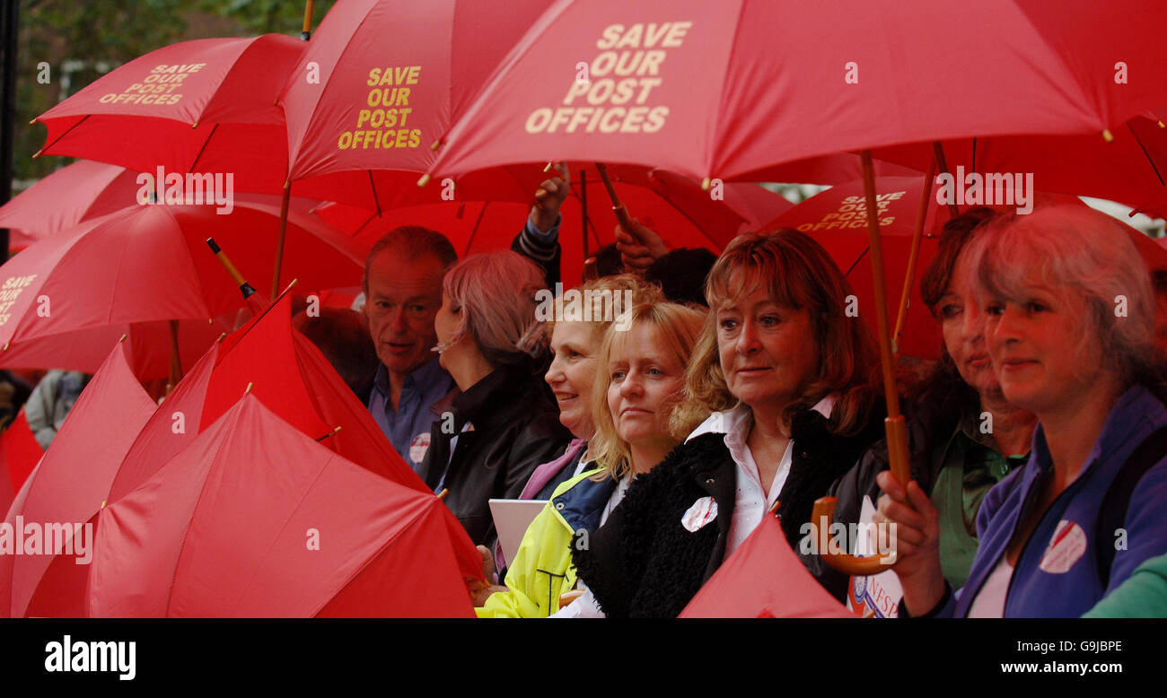 Post Office rally at Westminster Stock Photo Alamy