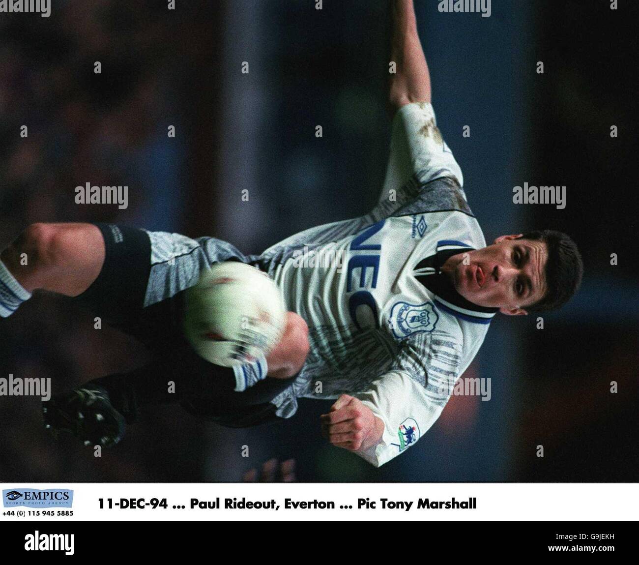 161772 Paul Rideout. 11-DEC-94 Paul Rideout, Everton Stock Photo - Alamy