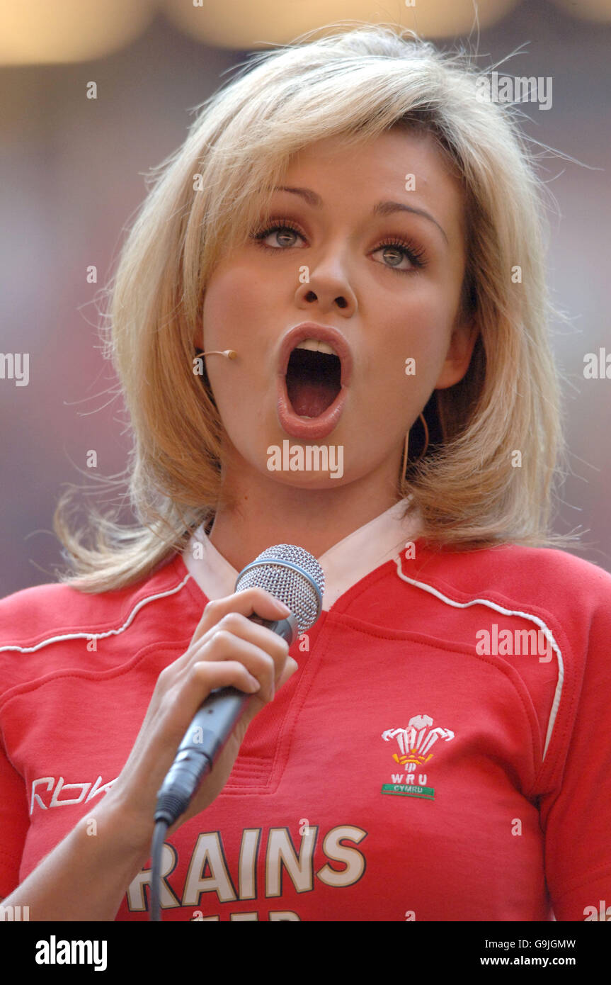 Katherine Rugby Union Katherine jenkins wales rugby hi-res stock photography and images - Alamy