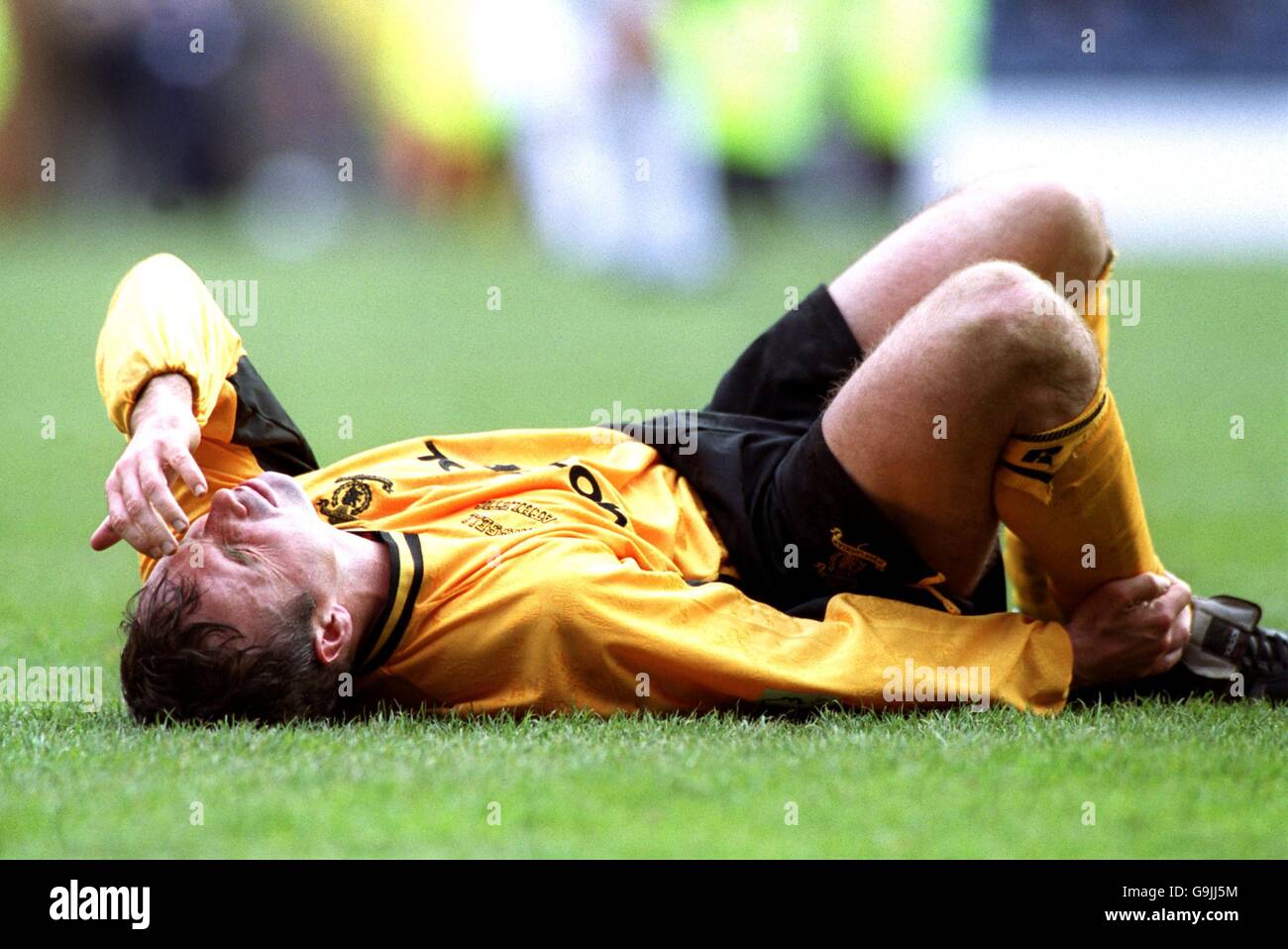 Scottish Soccer - Tennent's Scottish Cup - Semi Final - Hibernian v Livingston. Agony for Livingston's Alex Burns as his side are knocked out of the cup in the Semi-Finals against Hibs Stock Photo