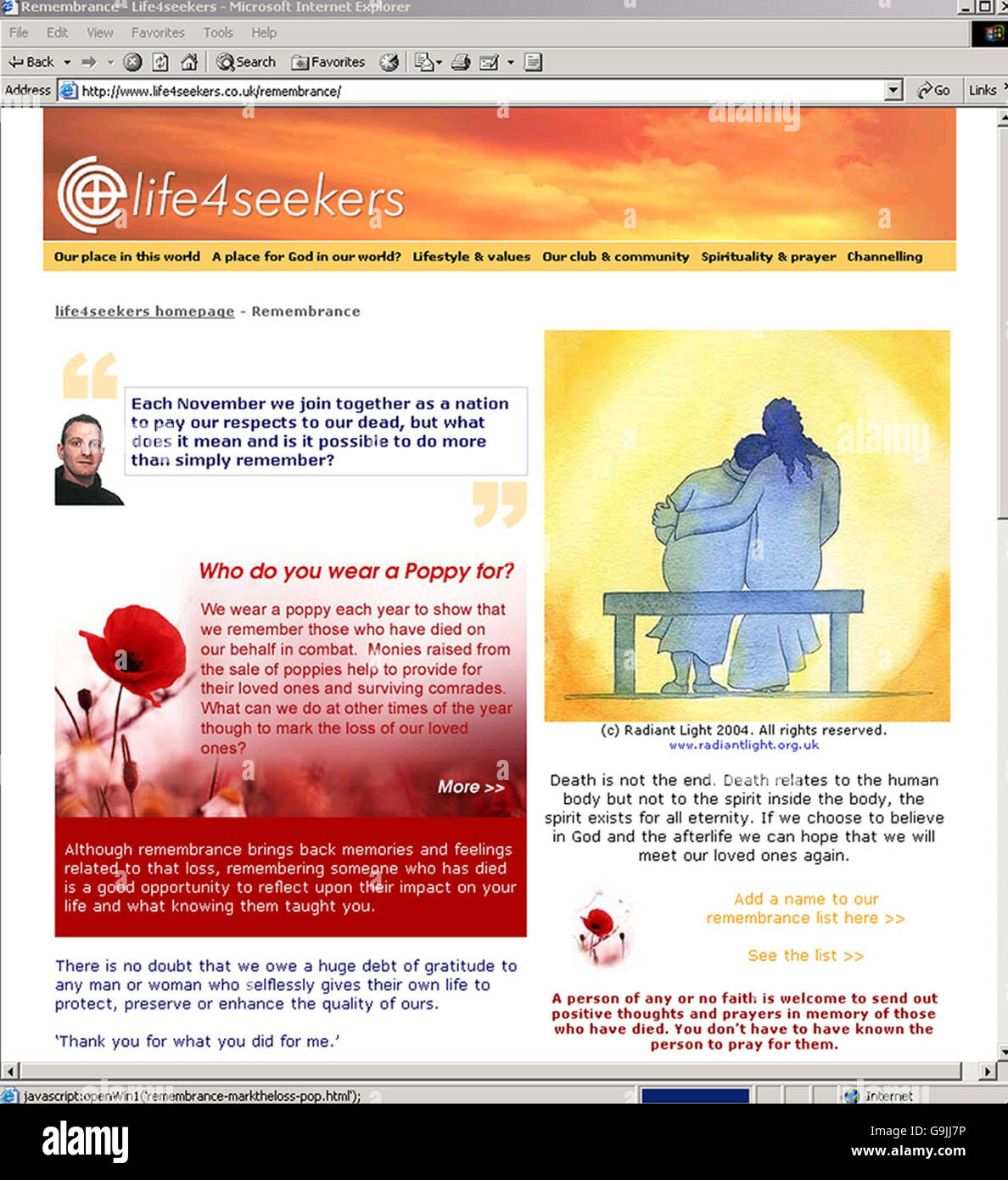 Catholic Enquiry Office website. Screengrab from the Catholic Enquiry Office. Stock Photo