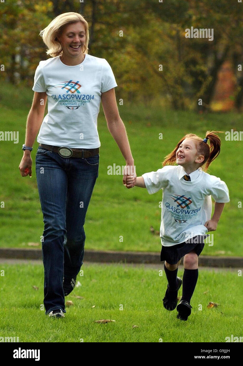 Support for Glasgow's 2014 Commonwealth Games bid Stock Photo