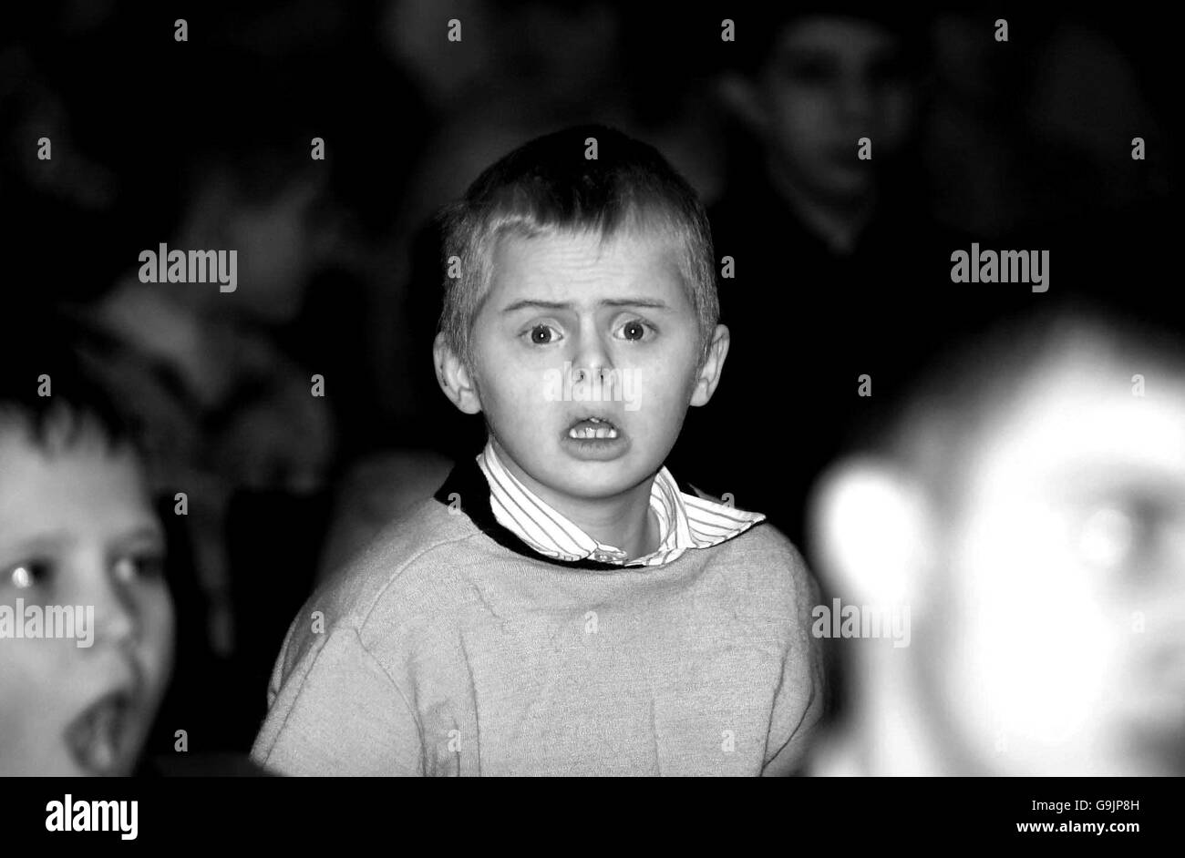 Russia homeless children Stock Photo