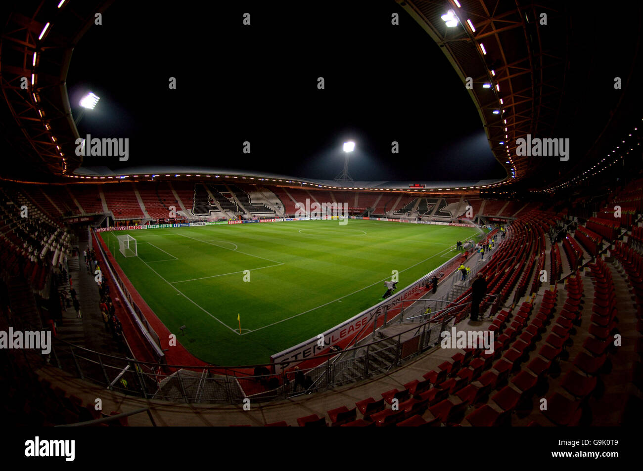 Soccer - UEFA Cup - Group C - AZ Alkmaar v Braga - DSB Stadium. DSB Stadium, home of AZ Alkmaar Stock Photo