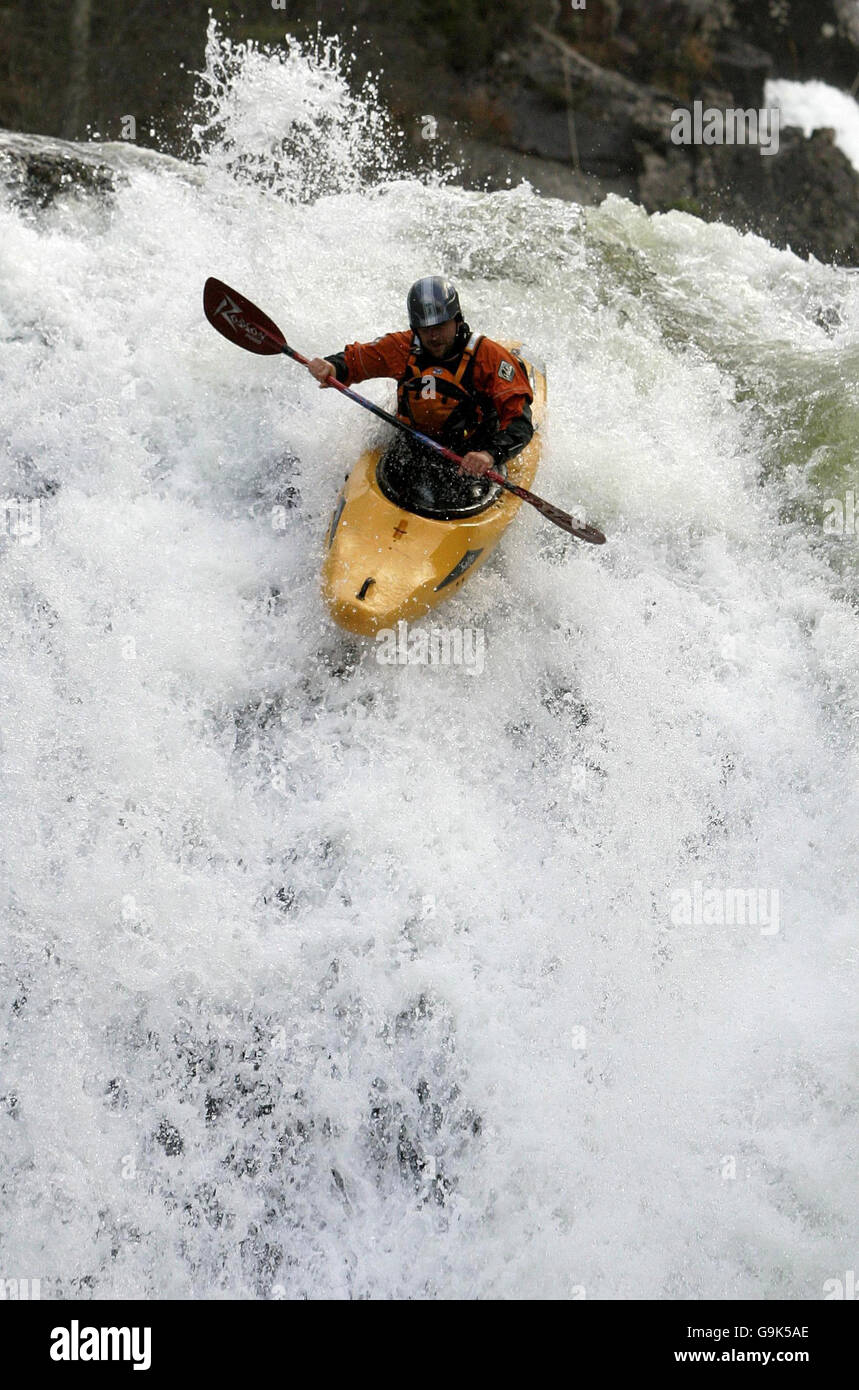 Fort William Mountain Festival Inchree Falls Stock Photo Alamy