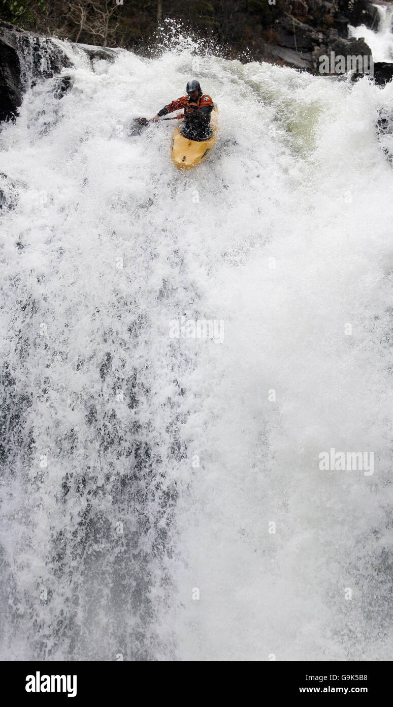 Fort William Mountain Festival Inchree Falls Stock Photo Alamy