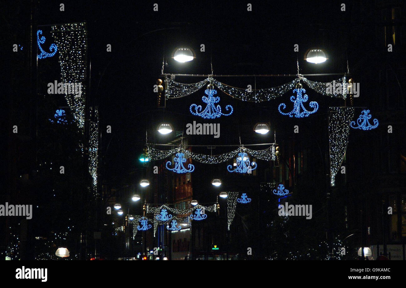 The Oxford Street Christmas lights in central London Stock Photo Alamy