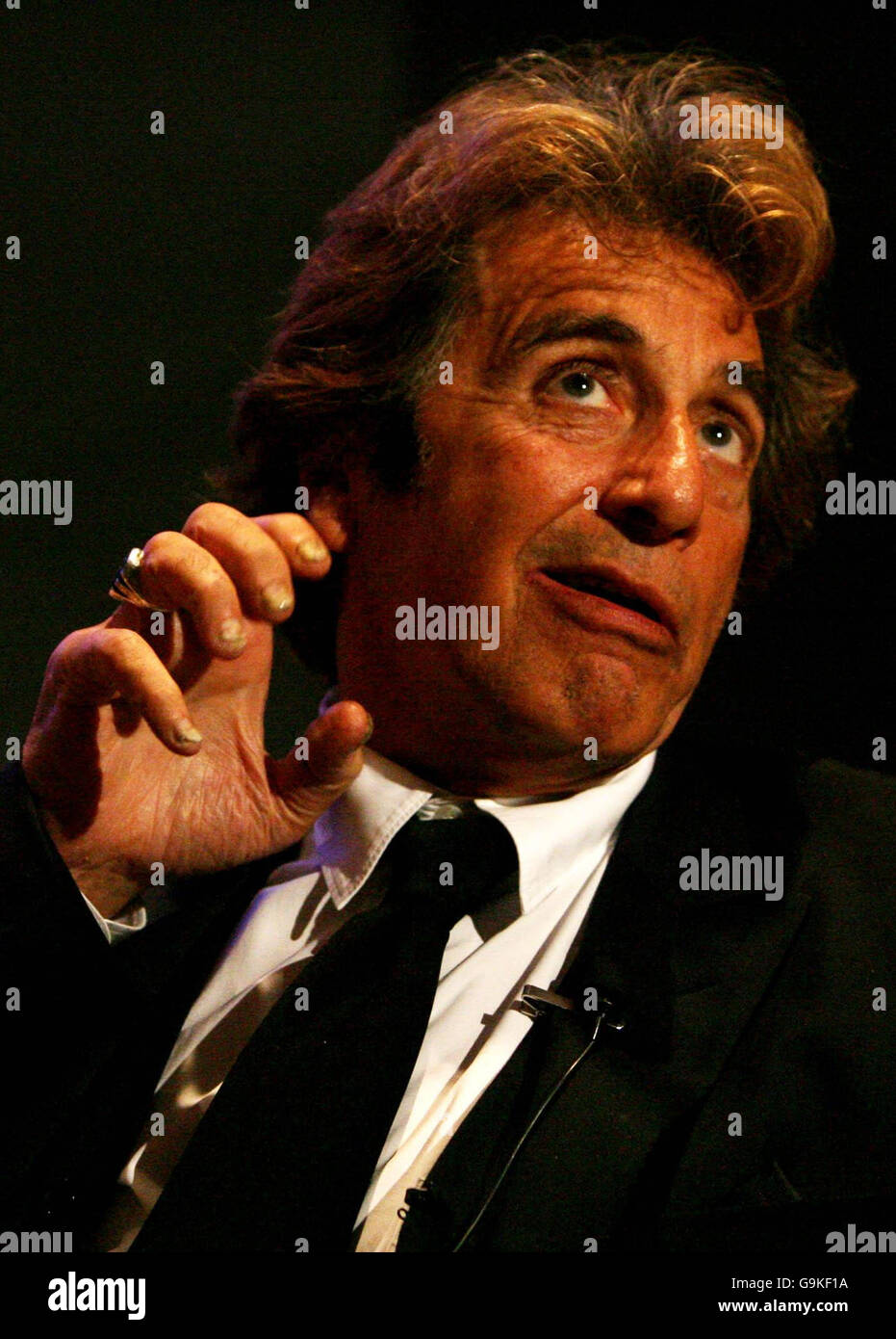 Al Pacino addresses scholars at Trinity College in Dublin this evening. Stock Photo