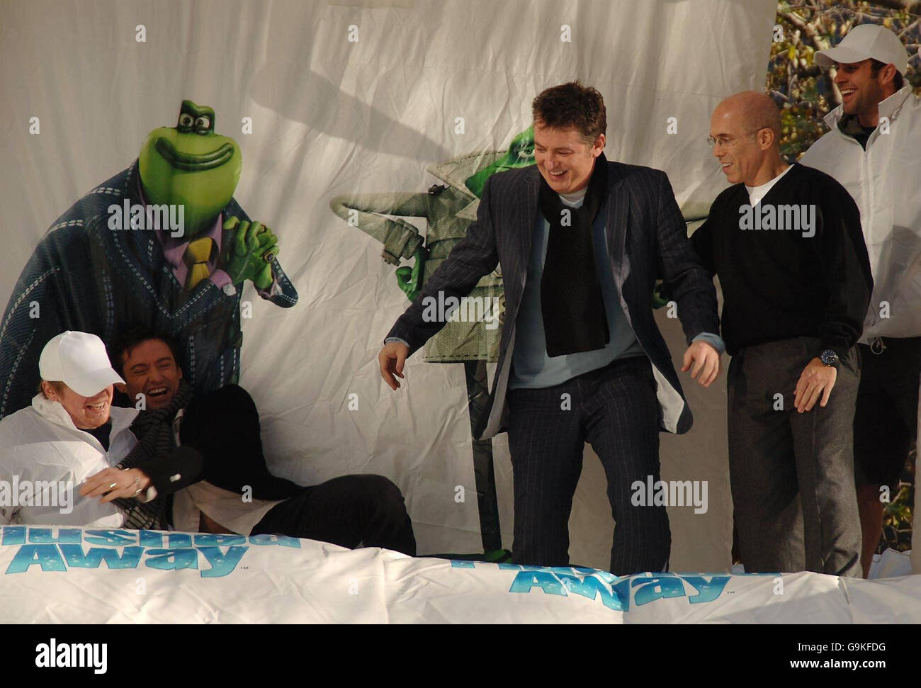 Right hugh jackman shane richie photocall new animated film hires