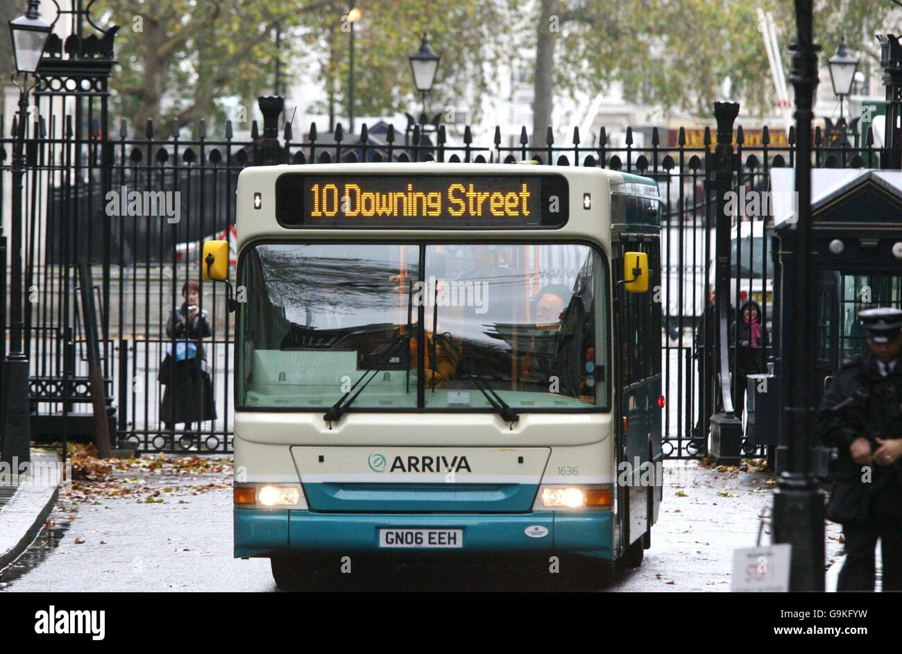 Tony Blair helps to publicise Concessionary Bus Travel Bill Stock Photo