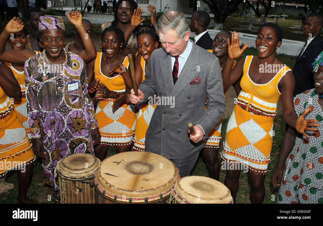 Prince of Wales visits Sierra Leone Stock Photo