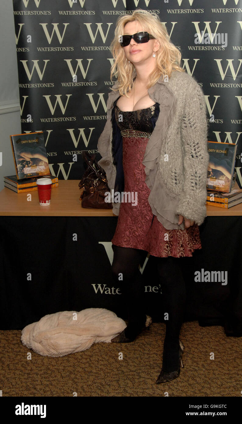 Courtney Love attends a signing for her book, Dirty Blonde: the