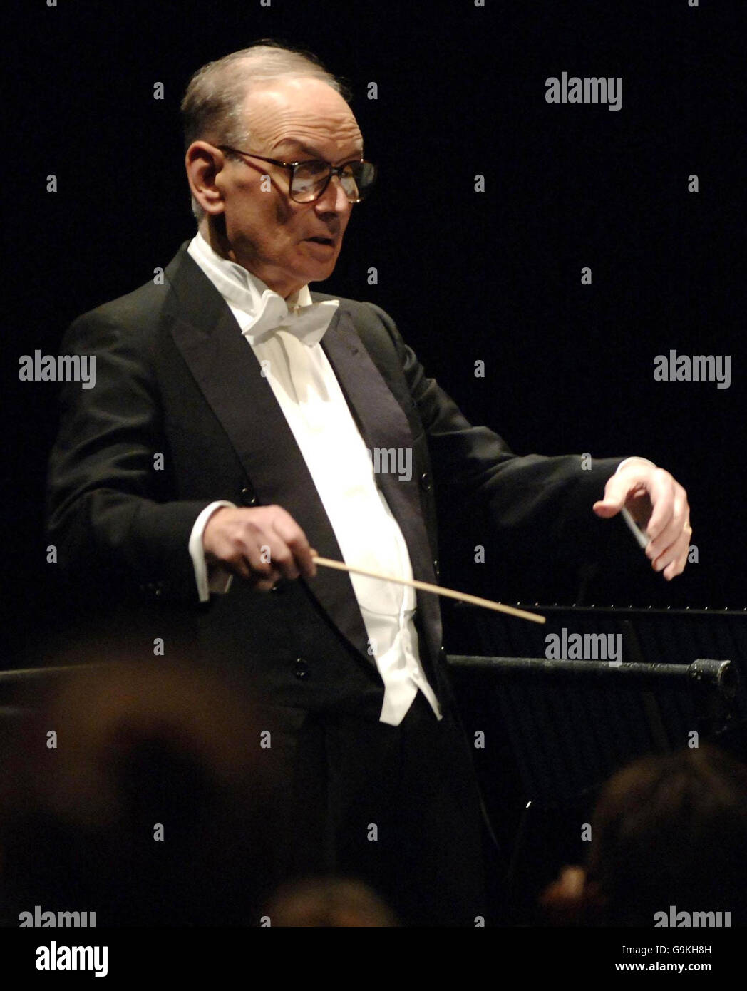 Composer Ennio Morricone in concert at the Hammersmith Apollo in west
