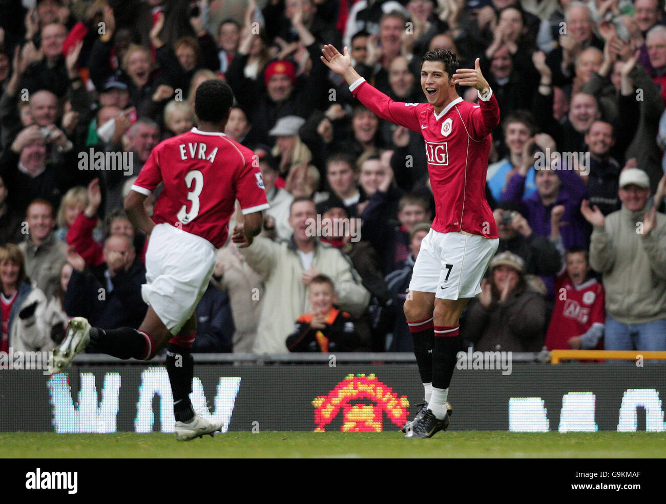 Cristiano Ronaldo of Manchester United in action during the Barclays