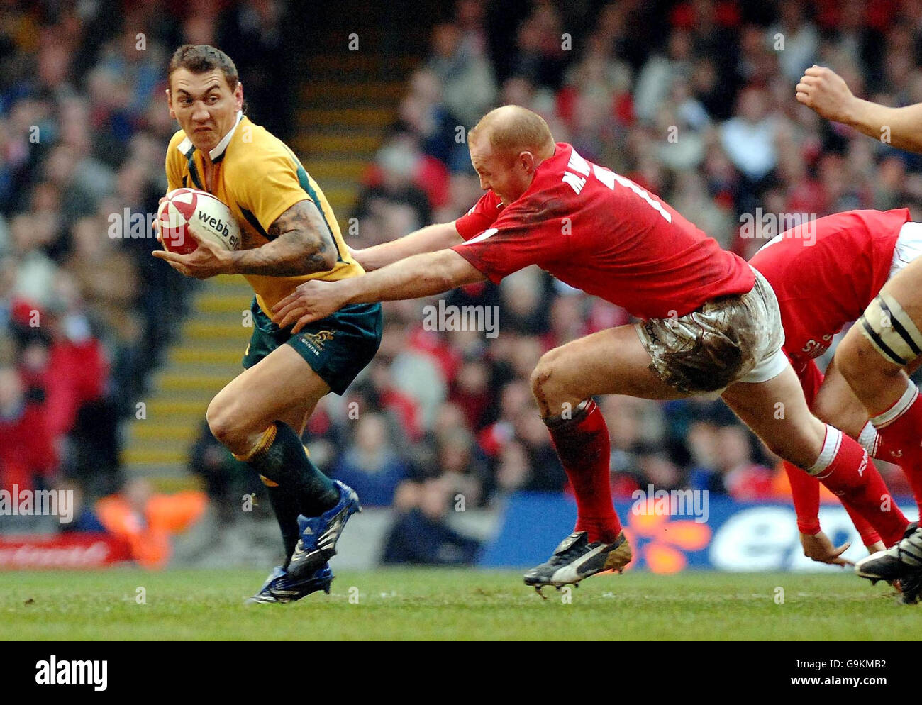 Rugby Union International match Wales v Australia Millennium Stadium. Wales' Martyn
