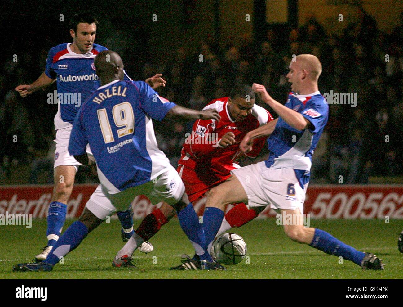 Soccer - Carling Cup - Fourth Round - Chesterfield v Charlton Athletic - Saltergate Stock Photo
