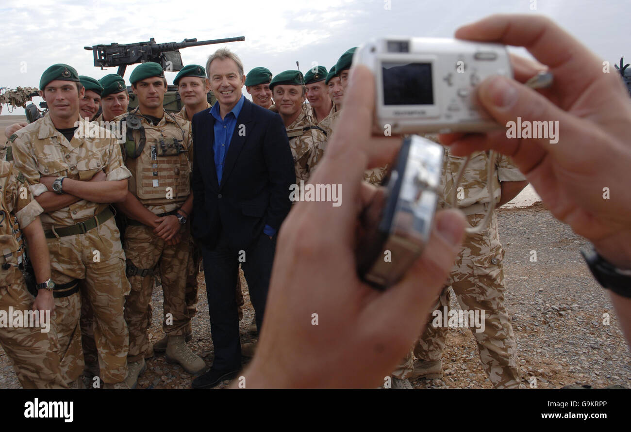PM Blair in Afghanistan Stock Photo - Alamy