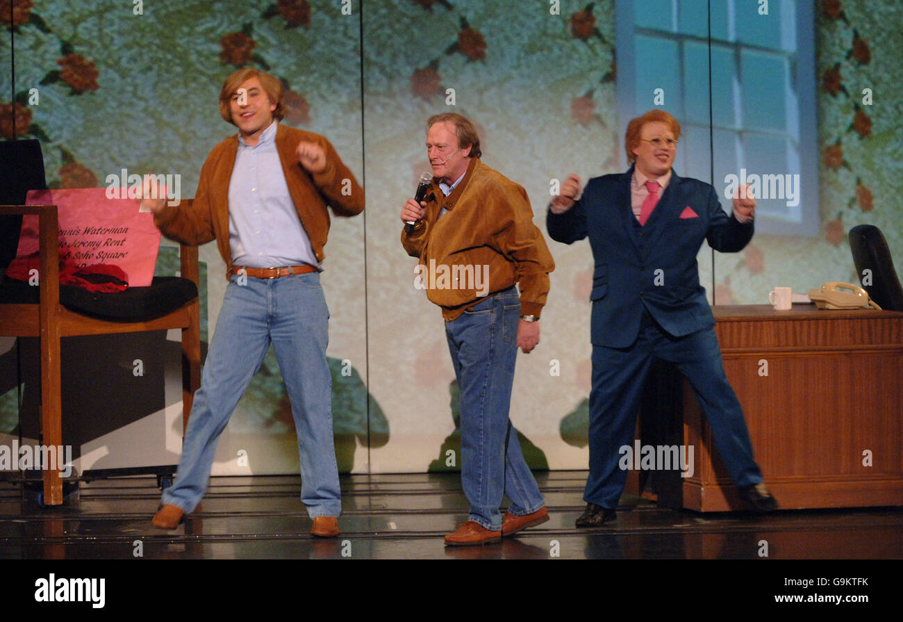 David Walliams (left), Dennis Waterman and Matt Lucas in a special