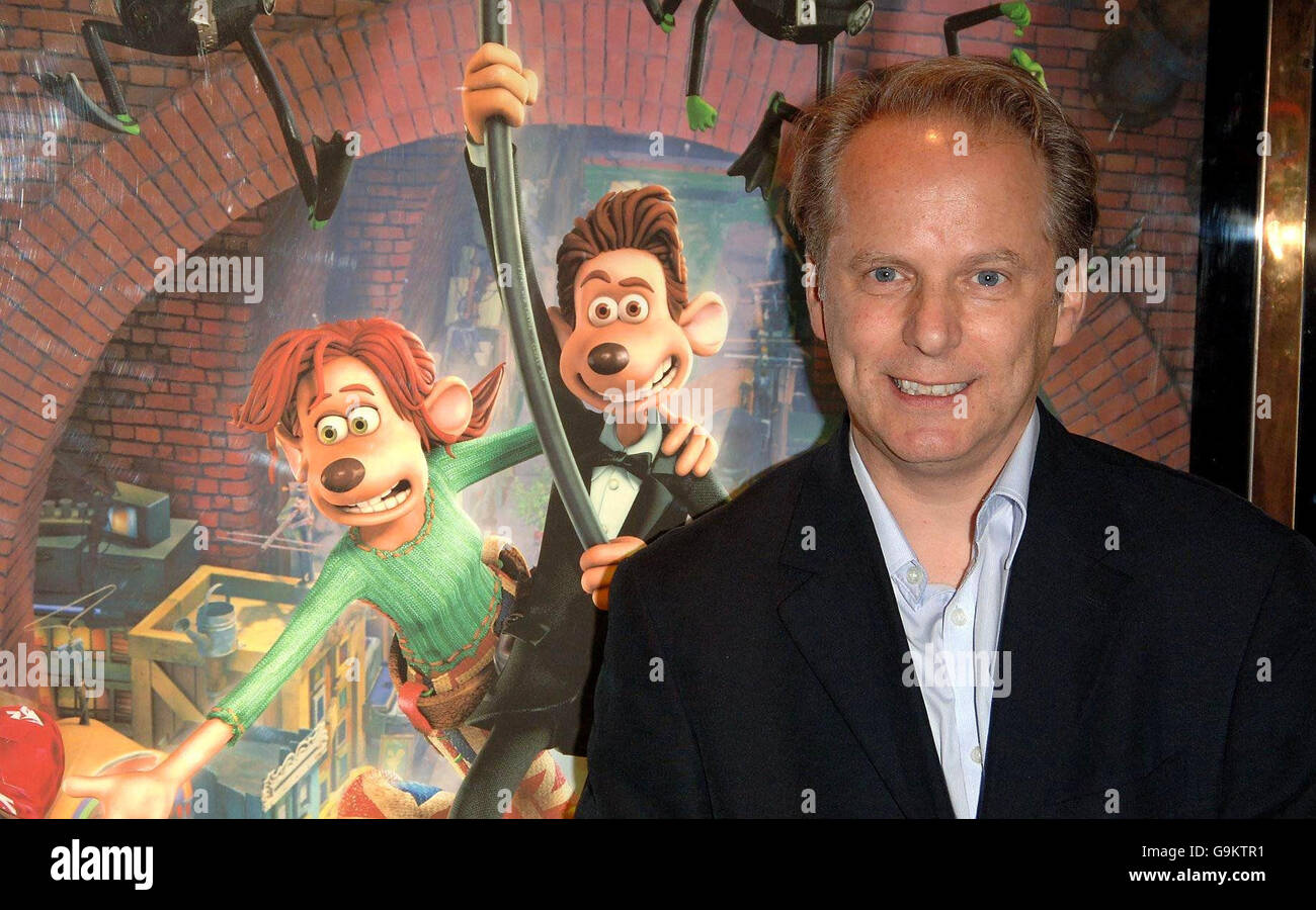 Nick Park arrives for the UK premiere of Flushed Away at the Empire Leicester Square in central London. Stock Photo