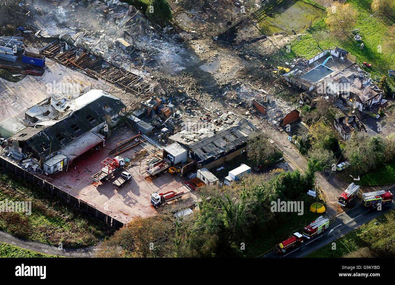 Firework factory fire Stock Photo Alamy