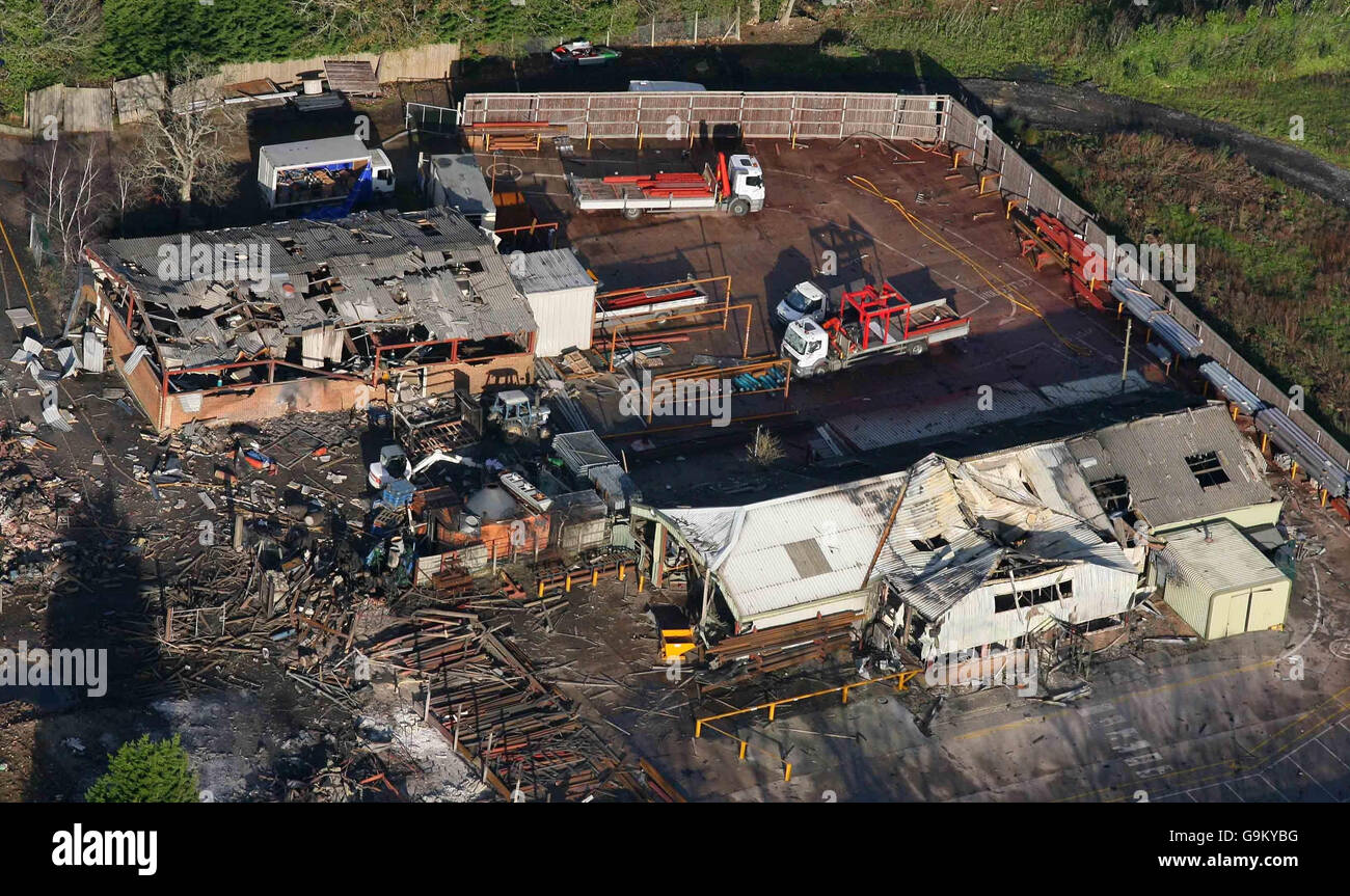 Firework factory fire Stock Photo Alamy