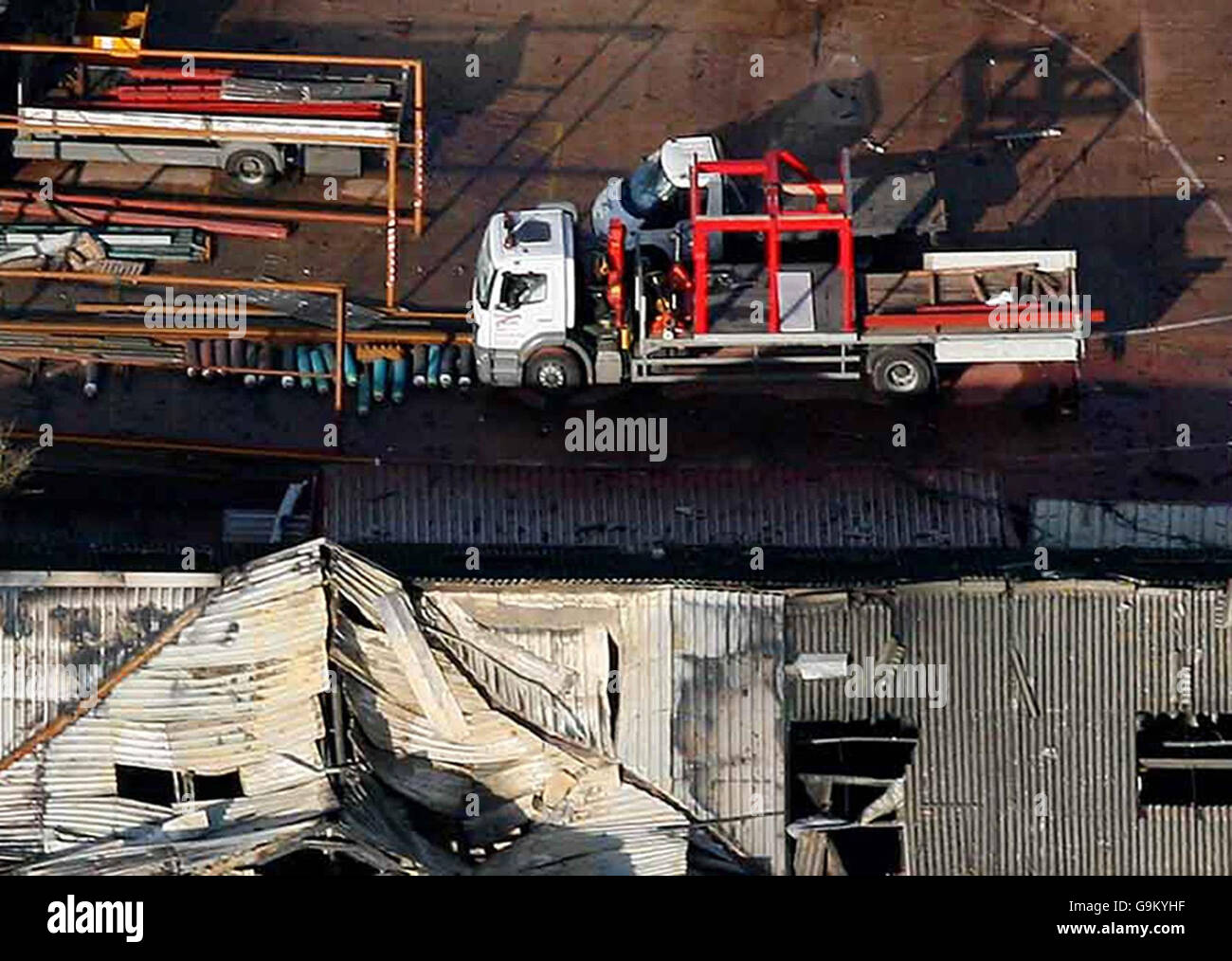 Firework factory fire Stock Photo Alamy