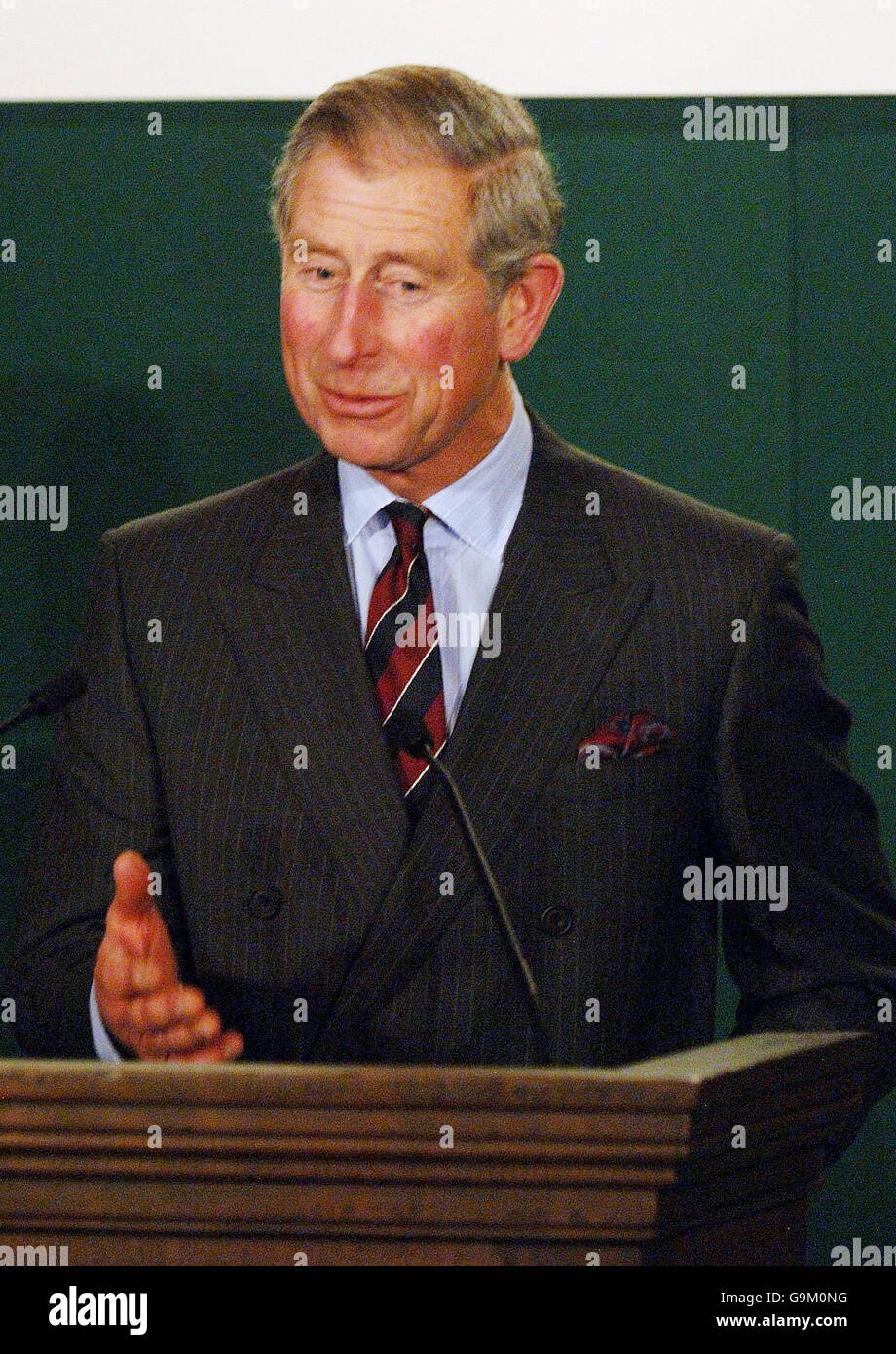 The Prince of Wales talks at the launch of The "Costing the Earth