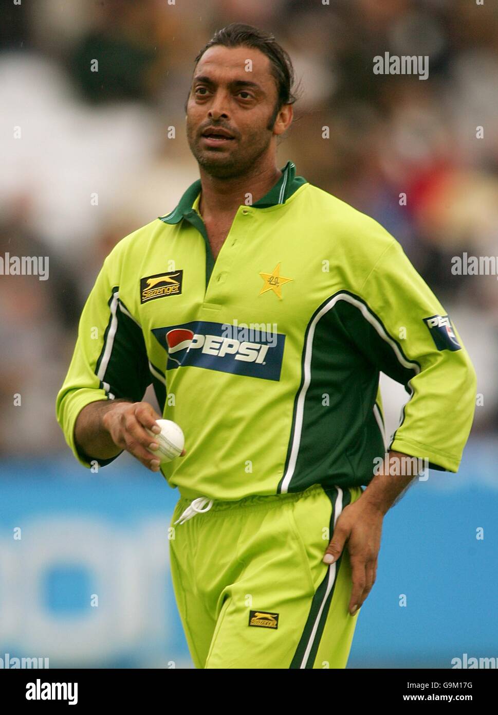 Cricket - NatWest One Day International Series - England v Pakistan - Lord's. Shoaib Akhtar, Pakistan Stock Photo