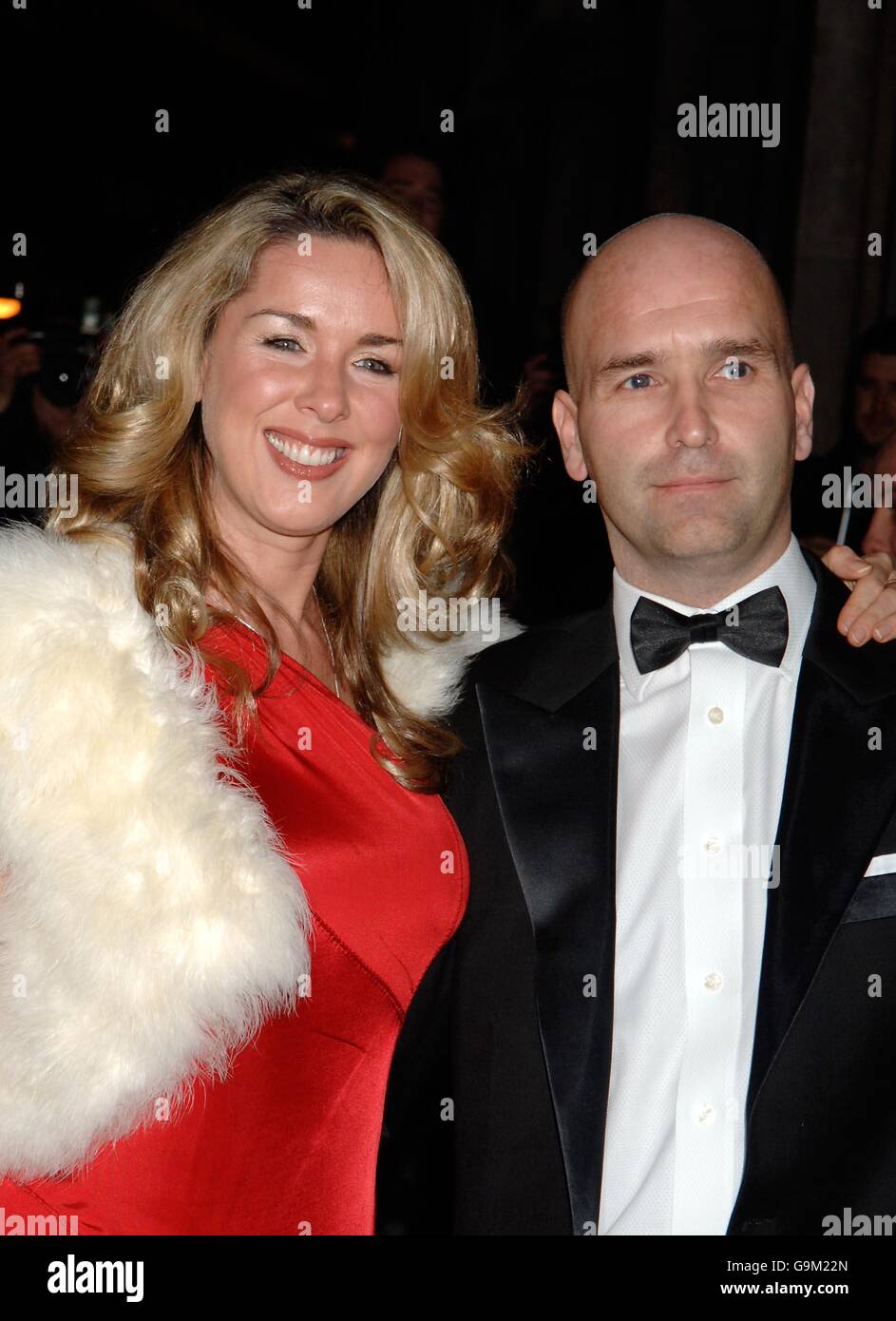 Claire Sweeney and guest arrive for the La Dolce Vita party, at Old Billingsgate in east London. Stock Photo