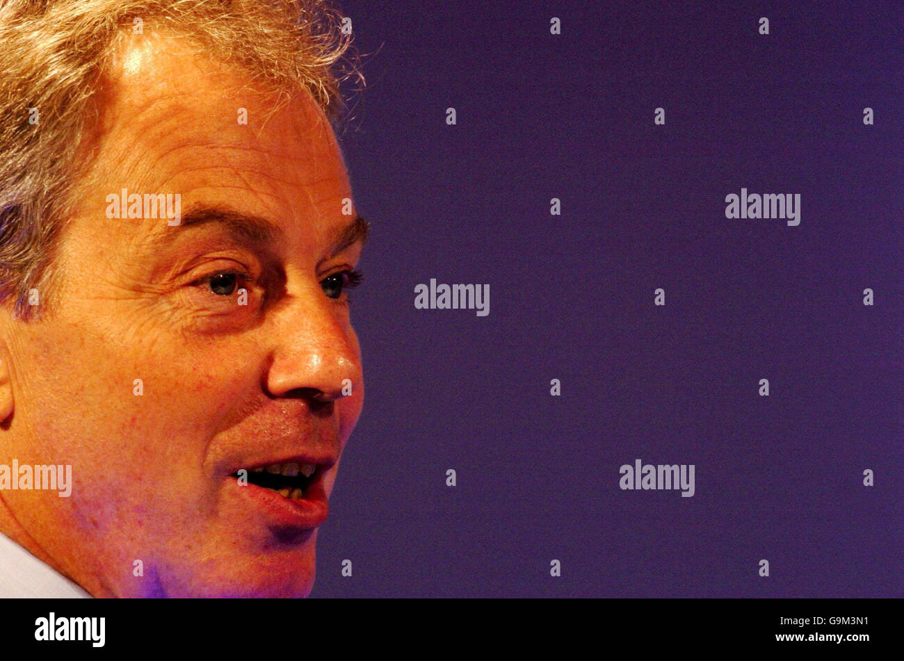 Tony Blair in the north east Stock Photo - Alamy