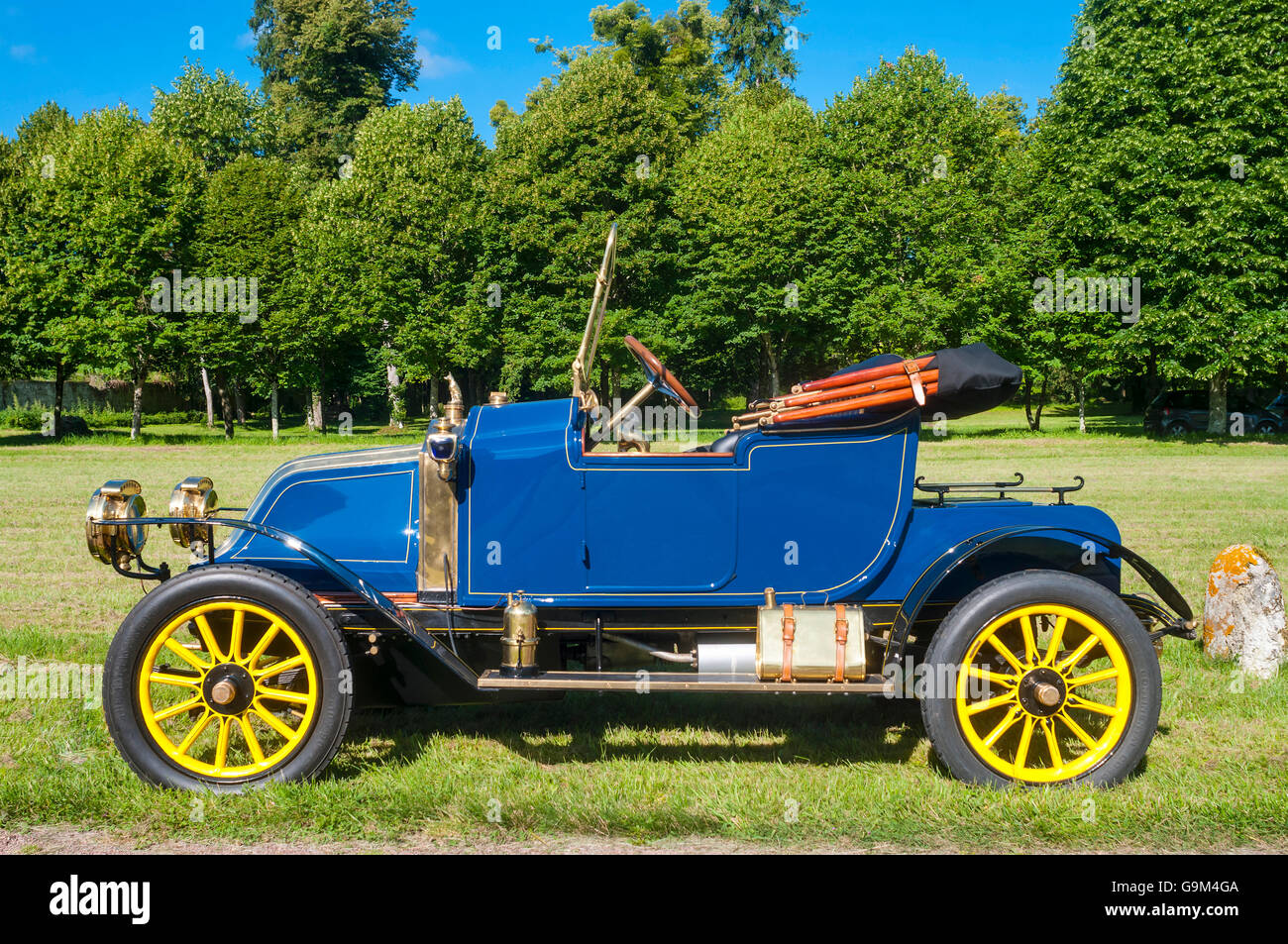 1909 Delahaye vintage car - France. Stock Photo