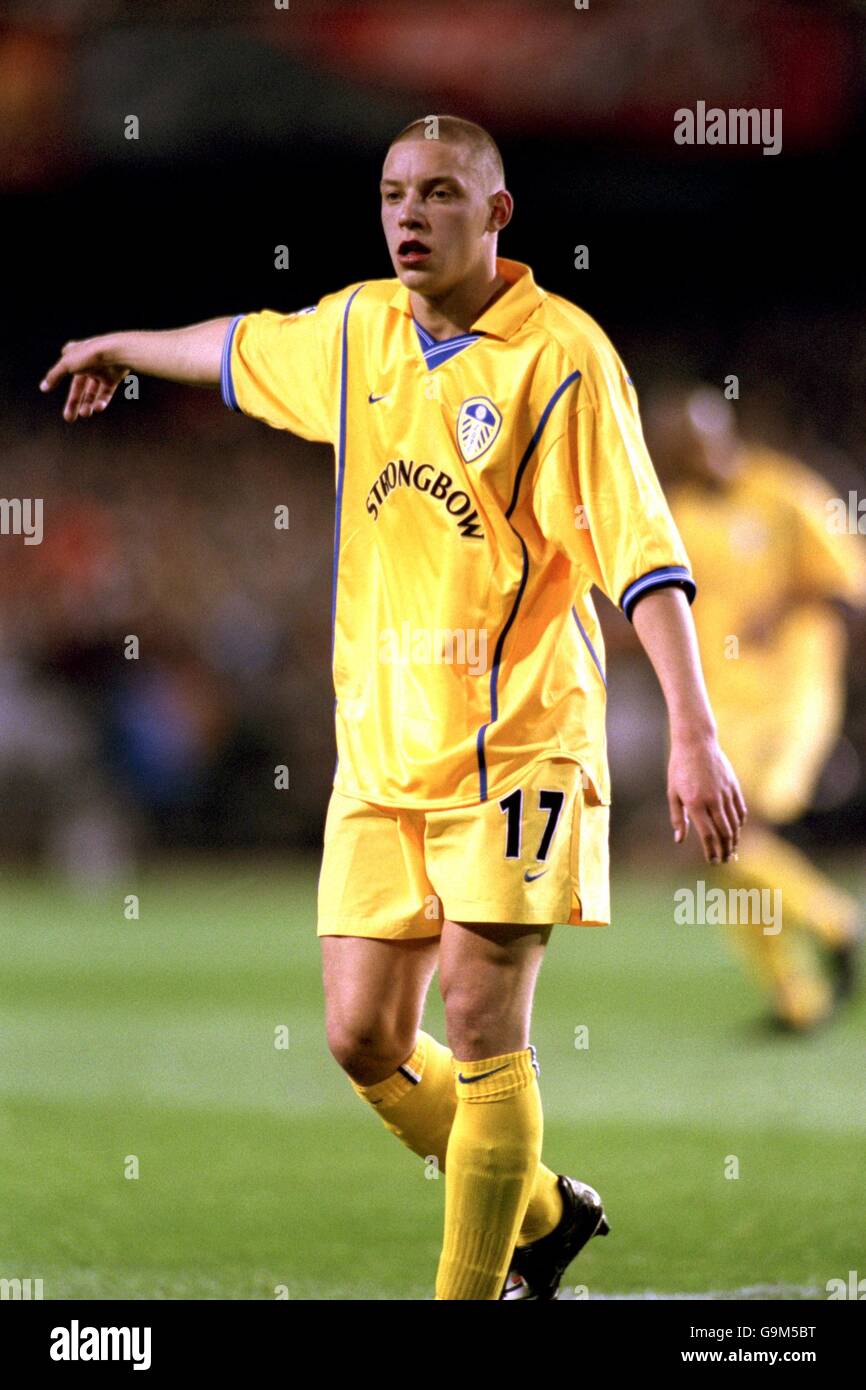 Soccer - UEFA Champions League - Semi Final Second Leg - Valencia v Leeds United Stock Photo